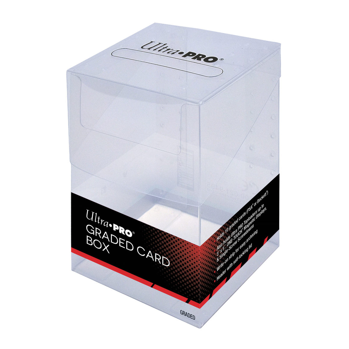 Pro-Mold 2-Piece Plastic Card Storage Box – 50-Count Slider Box, Standard Size, Acrylic, 3 Boxes