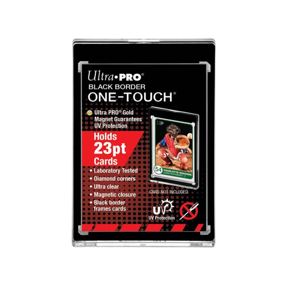 Ultra Pro ONE-TOUCH Magnetic Card Holder 23pt BLACK BORDER