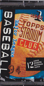 1994 Topps Stadium Club Series 1 MLB Baseball - Retail Pack