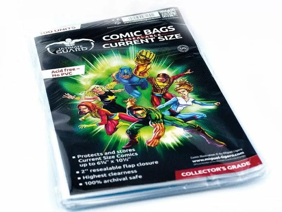 Ultimate Guard Resealable Current Comic Bags (100ct)