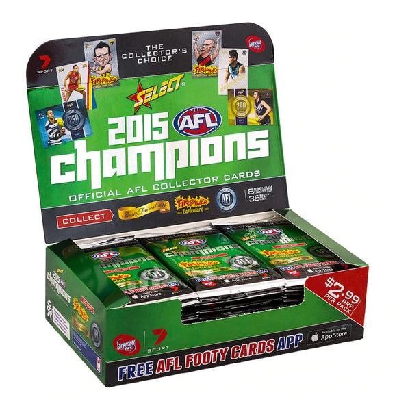 2015 Select AFL Champions footy cards - Retail Box (36ct)