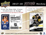2017-18 Upper Deck MVP NHL Hockey - Cello/Fat/Value Pack