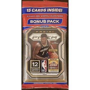 2020-21 Panini Prizm NBA Basketball cards - Cello/Fat/Value Pack