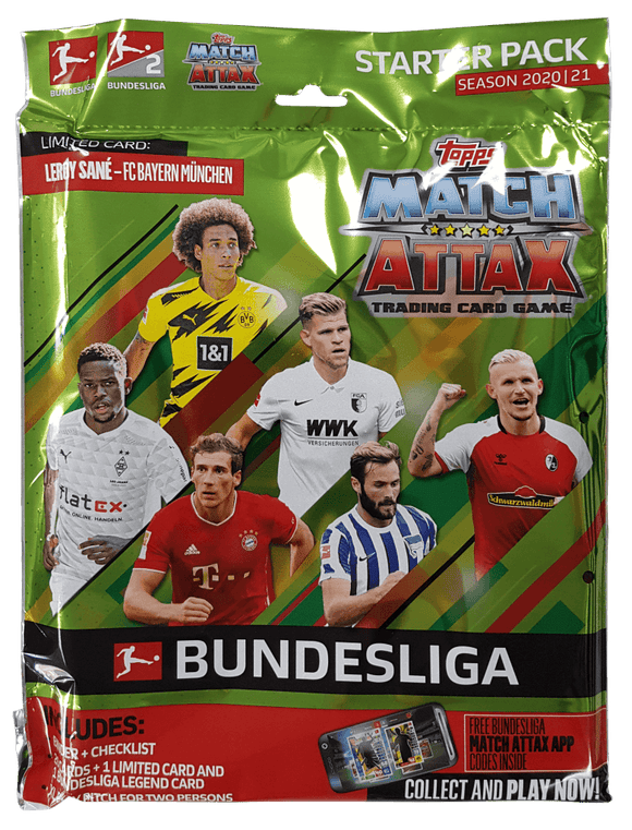 2020-21 Topps Match Attax Bundesliga Soccer Trading Cards - Starter Pack