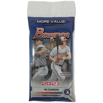 2021 Topps Bowman MLB Baseball cards - Cello/Fat/Value Pack