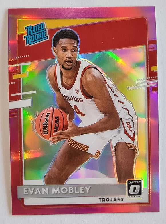 Evan Mobley - 2021 Panini Chronicles Draft Picks RC Donruss Optic Pink Prizm #202