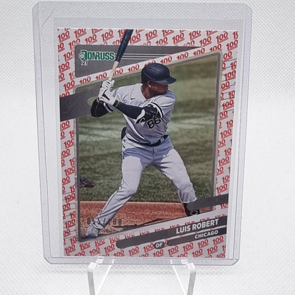 Luis Robert /100 - 2021 Panini Donruss One Hundred Parallel #143