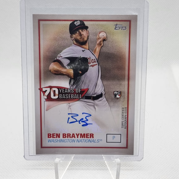 Ben Braymer - 2021 Topps 70 Years of Baseball Autographs RC #70YA-BBR