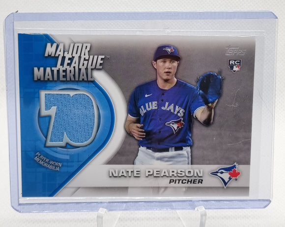 Nate Pearson RC - 2021 Topps Series 2 Major League Materials #MLM-NP