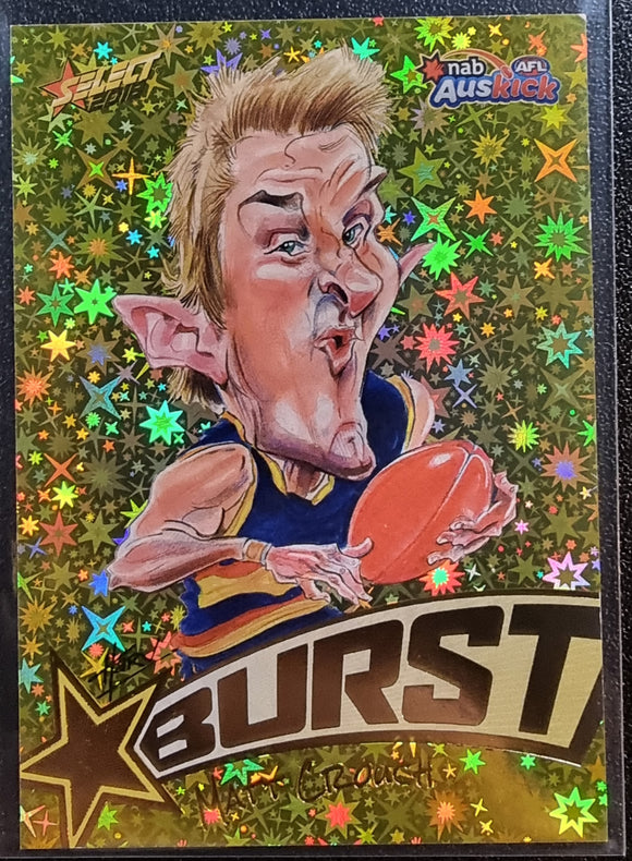2018 Select AFL Footy Stars Starburst Caricatures Yellow - PICK YOUR CARD