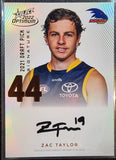 Zac Taylor - 2022 Select AFL Optimum Draft Pick Signature COPPER #052/170