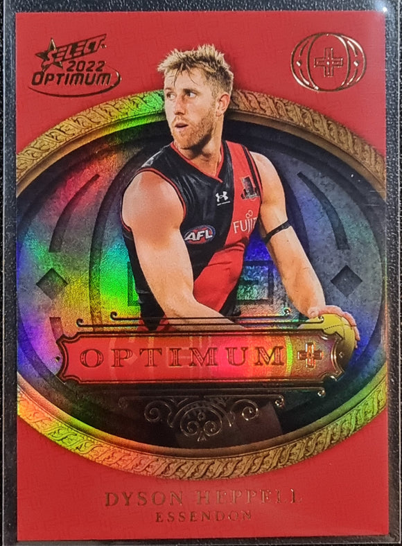 Dyson Heppell - 2022 Select AFL Optimum Optimum+ Parallel #092/115