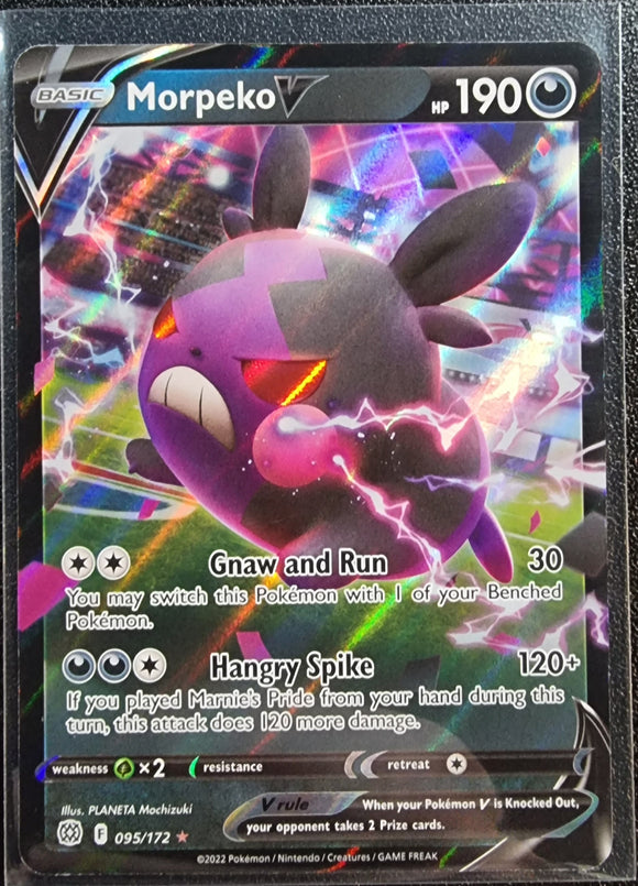 Morpeko V - Pokemon Brilliant Stars Holo Foil Ultra Rare #095/172