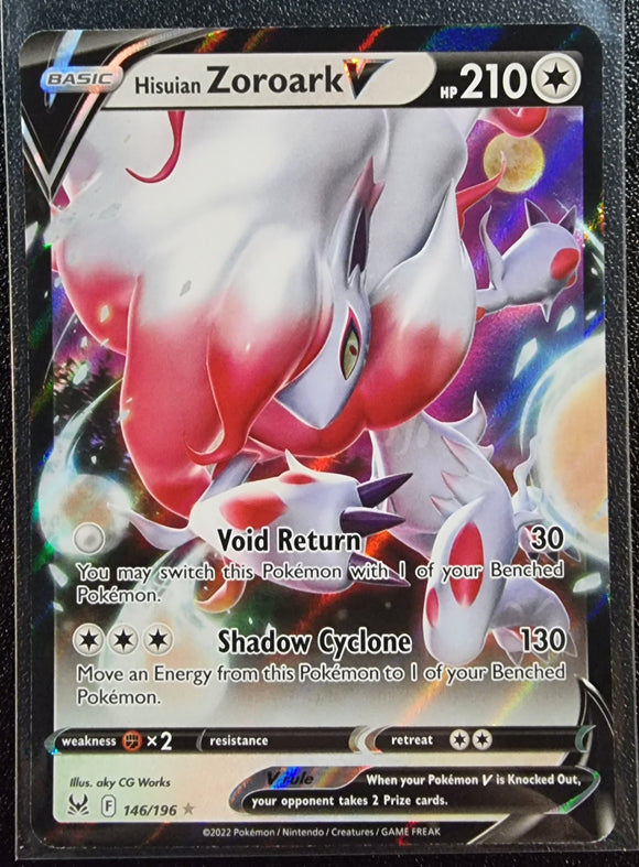 Hisuian Zoroark V - Pokemon Lost Origin Holo Foil Ultra Rare #146/196