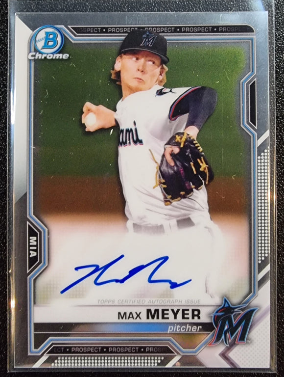 Max Meyer - 2021 Topps Bowman Chrome Prospects Autographs #CPA-MME