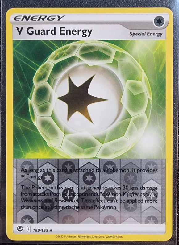 V Guard Energy - Pokemon Silver Tempest Reverse Holo Foil Uncommon #169/195