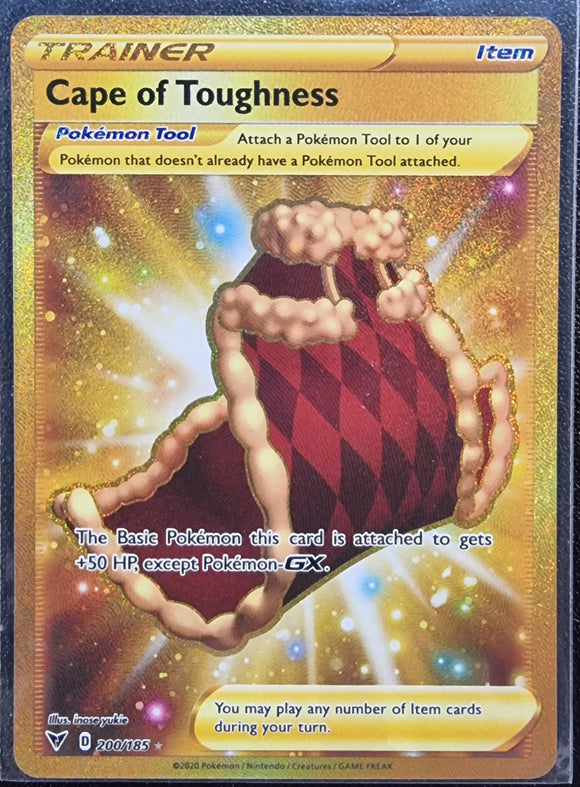 Cape Of Toughness Trainer - Pokemon Vivid Voltage Full Art Holo Foil Secret Rare #200/185