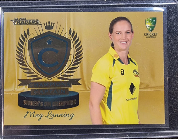 Meg Lanning /50 - 2022-23 TLA Cricket Australia Champions Captain Women's ODI Champions CASE HIT #CC 2/4