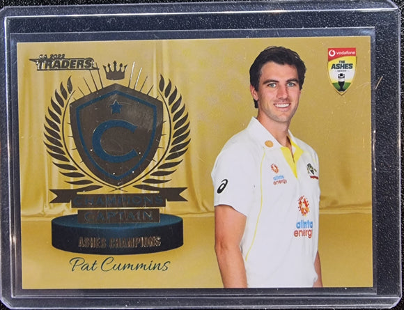 Pat Cummins /50 - 2022-23 TLA Cricket Australia Champions Captain Ashes Champions CASE HIT  #CC 3/4
