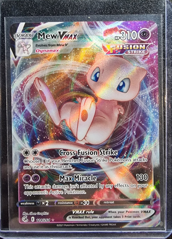 Mew VMAX - Pokemon Fusion Strike Holo Foil Ultra Rare #114/264