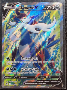 Hisuian Samurott V - Pokemon Astral Radiance FULL ART Holo Foil Ultra Rare #176/189