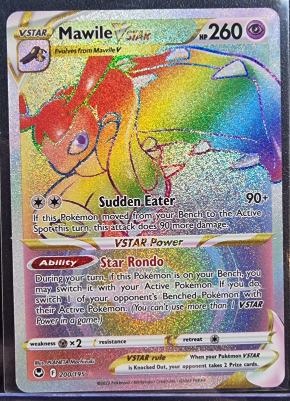 Mawile VSTAR - Pokemon Silver Tempest Holo Foil Rainbow Secret Rare #200/195