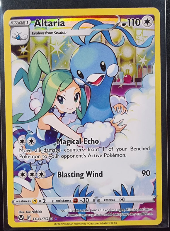 Altaria - Pokemon Silver Tempest Trainer Gallery Full Art Holo Foil Ultra Rare #TG11/TG30