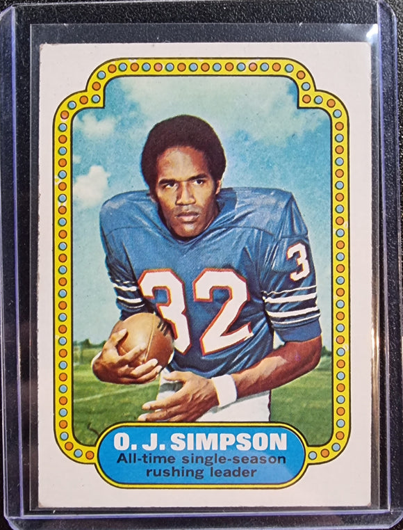 O.J. Simpson - 1974 Topps Record Breaker #1 (EX-EXMINT)