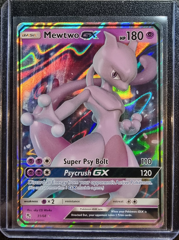 Mewtwo GX - Pokemon Hidden Fates Holo Foil Ultra Rare #31/68