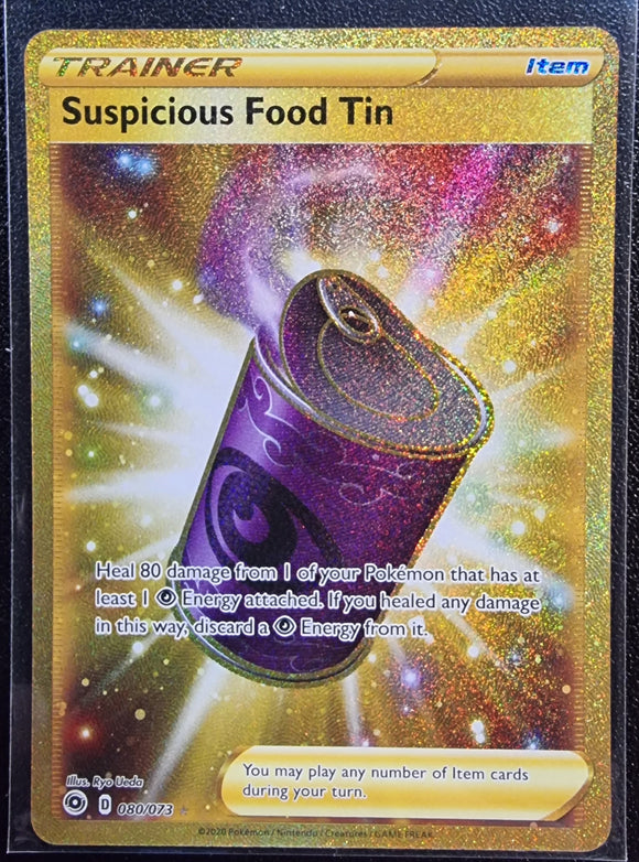 Suspicious Food Tin - Pokemon Champion's Path Full Art Secret Rare #080/073
