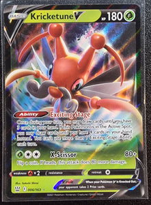 Kricketune V - Pokemon Battle Styles Holo Foil Ultra Rare #006/163