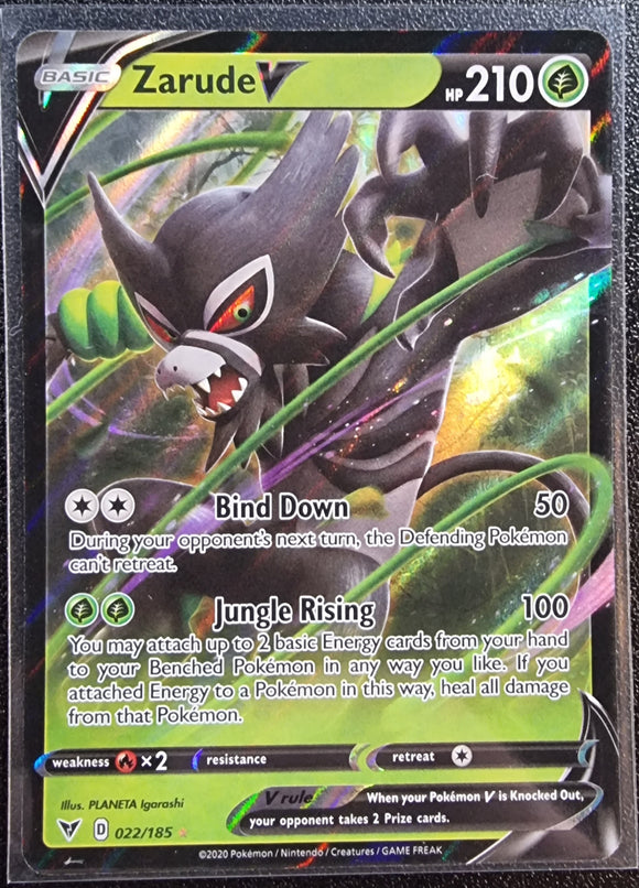 Zarude V - Pokemon Vivid Voltage Holo Foil Ultra Rare #022/185