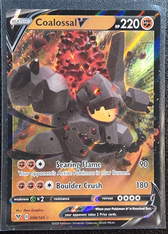 Coalossal V - Pokemon Vivid Voltage Holo Foil Ultra Rare #098/185