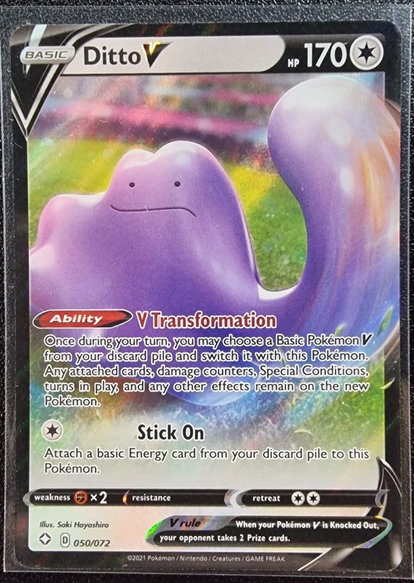 Ditto V - Pokemon Shining Fates Holo Foil Ultra Rare #050/072