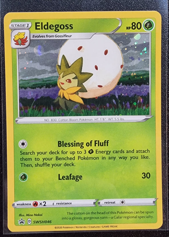 Eldegoss - Pokemon Sword & Shield Black Star Promo Holo Foil #SWSH046