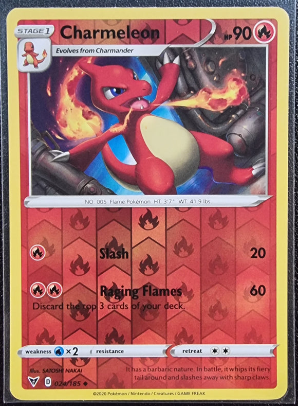 Charmeleon - Pokemon Vivid Voltage Reverse Holo Foil Uncommon #024/185