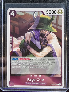 Page One OP01-112 R One Piece TCG Romance Dawn English Foil