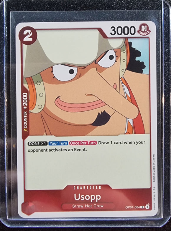 Usopp OP01-004 R One Piece TCG Romance Dawn English Foil