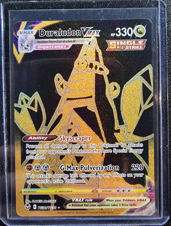 Duraludon VMAX - Pokemon Silver Tempest Full Art Gold Secret Rare #TG30/TG30