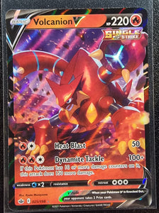 Volcanion V - Pokemon Chilling Reign Holo Foil Ultra Rare #025/198