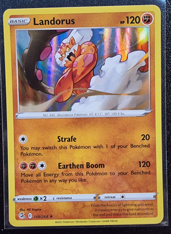 Landorus - Pokemon Fusion Strike Holo Foil Rare #148/264