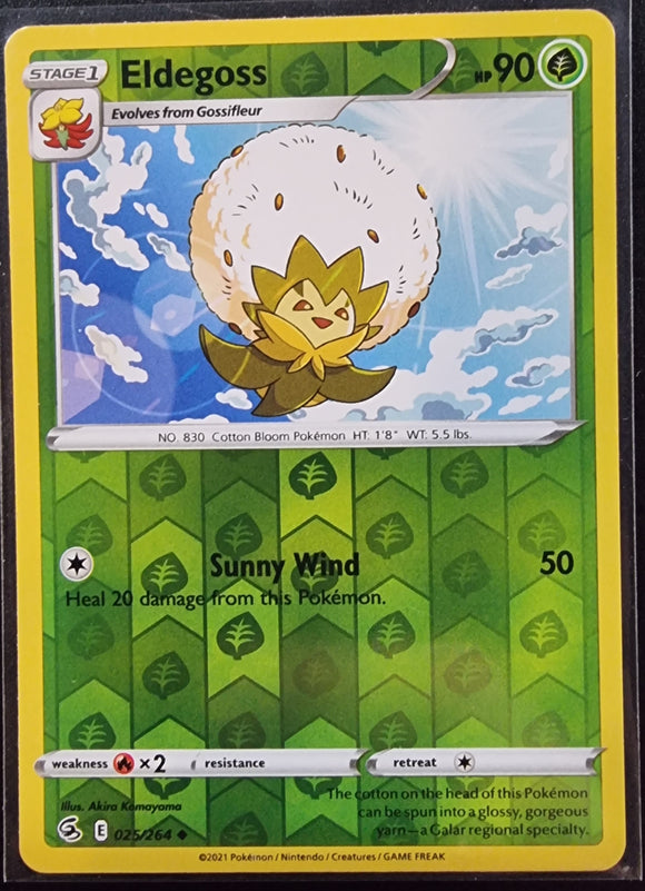 Eldegoss - Pokemon Fusion Strike Reverse Holo Foil Uncommon #025/264