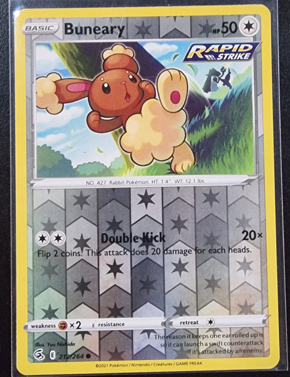 Buneary - Pokemon Fusion Strike Reverse Holo Foil Common #212/264