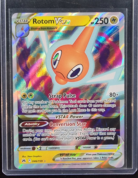 Rotom VSTAR - Pokemon Crown Zenith Holo Foil Ultra Rare #046/159