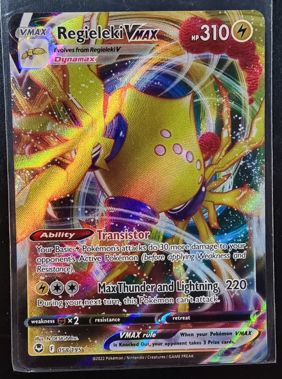 Regieleki VMAX - Pokemon Silver Tempest Holo Foil Ultra Rare #058/195