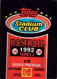 1992 Topps Stadium Club Series 2 MLB Baseball - Retail Pack