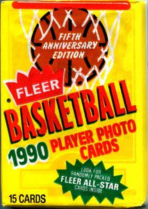 1990-91 Fleer NBA Basketball cards - Retail Pack