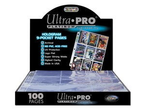 Ultra Pro Platinum 9-Pocket Pages (100ct)