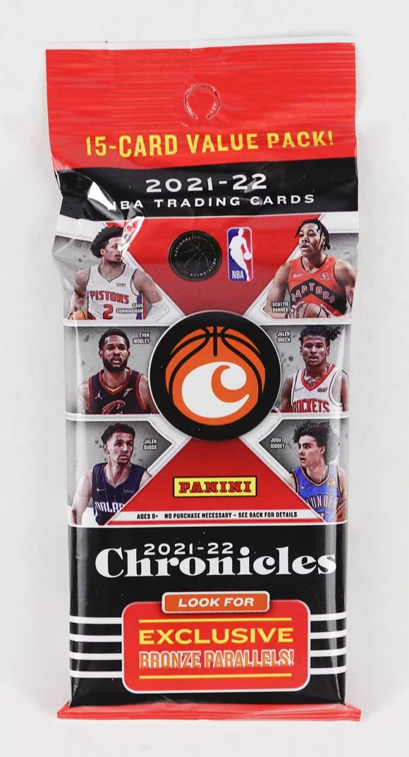 2021-22 Panini Chronicles NBA Basketball - Cello/Fat/Value Pack