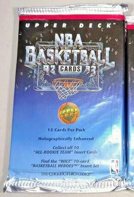 1992-93 Upper Deck Series 1 NBA Basketball cards - Hobby Pack